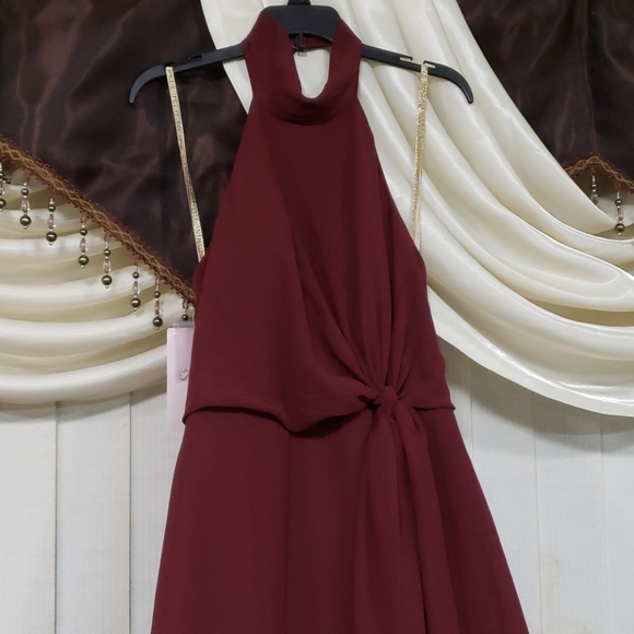 Jenny Yoo Elliya Mock Neck Dress - Picture 14 of 16